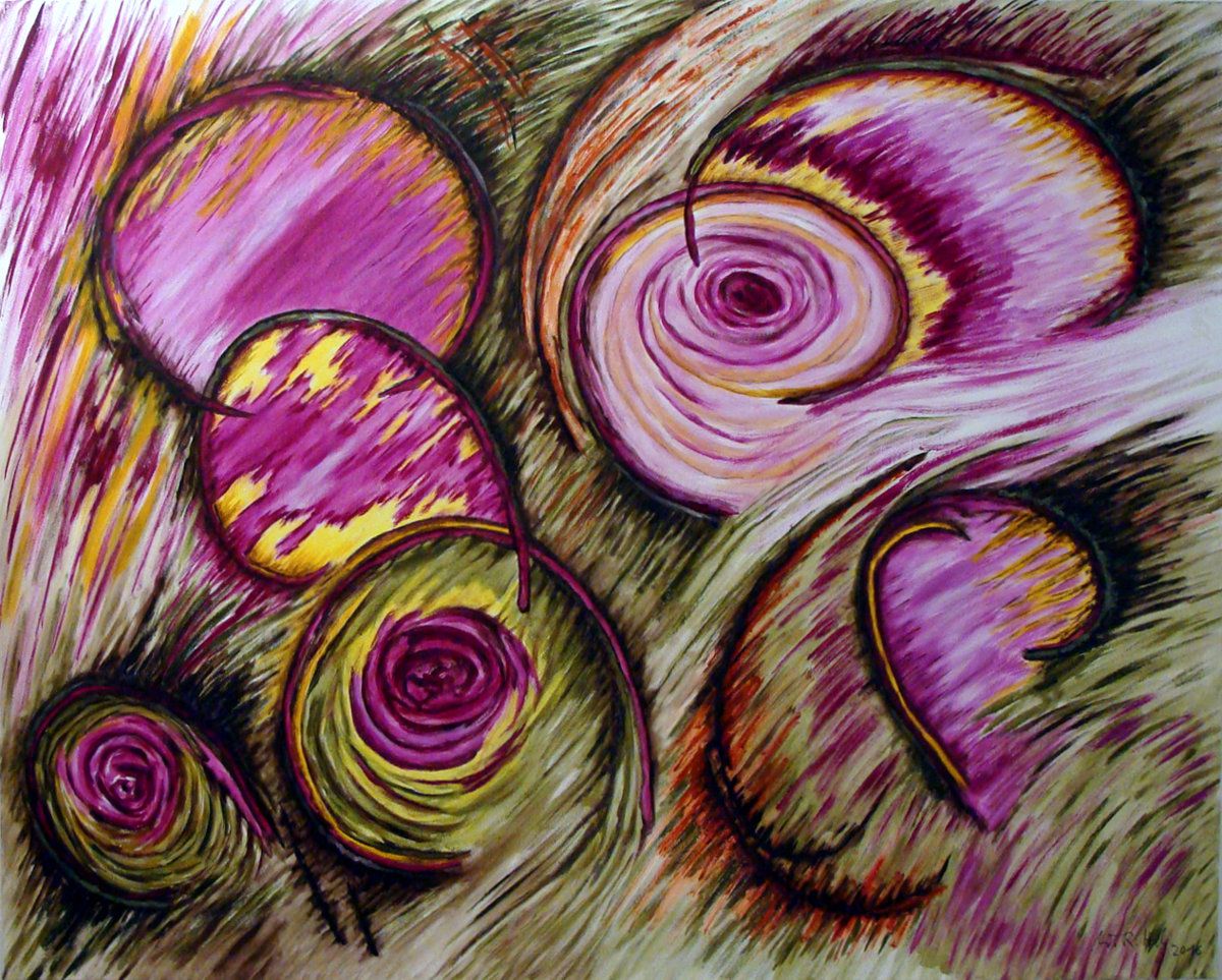 W.R. Hell Bild "Zwei Rosen"